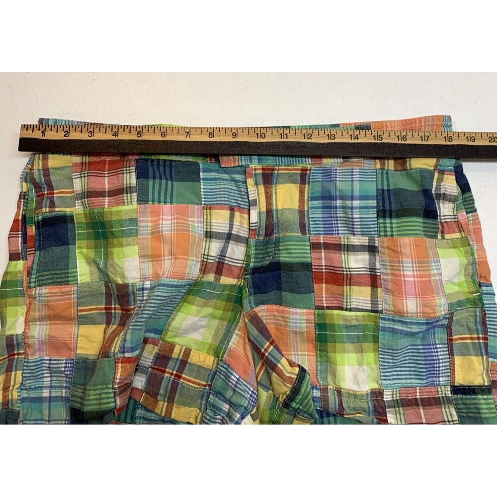 The Gap Madras Shorts Womens 14 Multicolor Patchwork Comfort Casual - Picture 6 of 8
